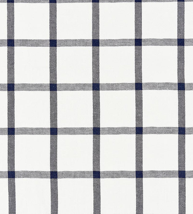 Scalamandre Wilton Linen Check Navy Fabric SC271520004