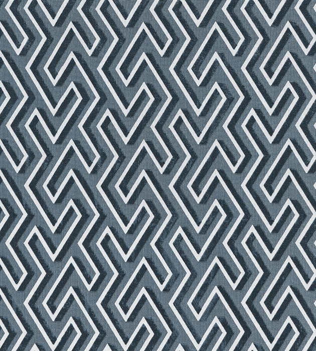 Scalamandre Maze Velvet Thunder Fabric SC272370004