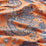 Scalamandre Dragon Tableau Persimmon Blue Fabric SC273270004