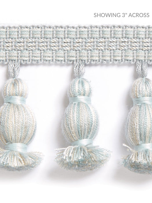 Scalamandre Halsey Onion Fringe Mineral Trim Sample SCFT14990004