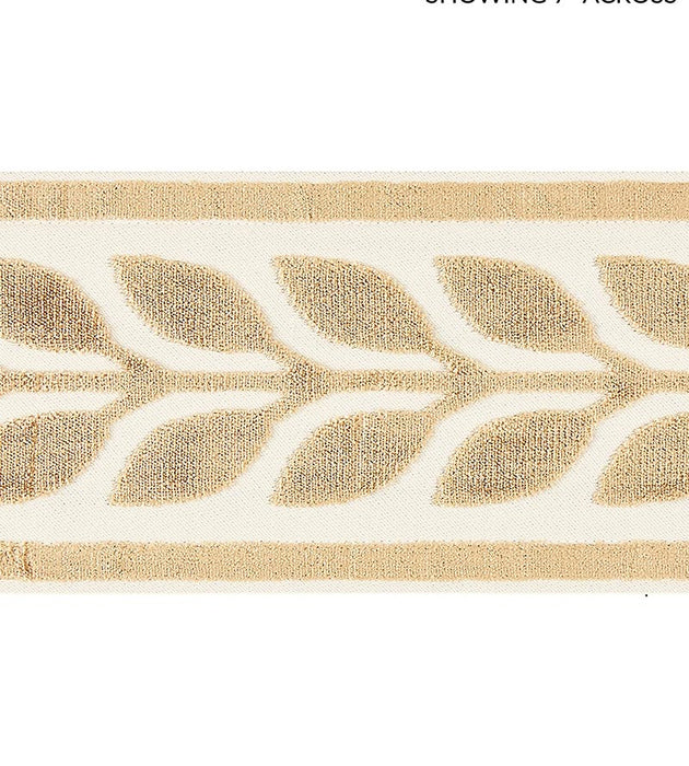 Scalamandre Vigne Velvet Tape Camel Trim Sample SCT32780004