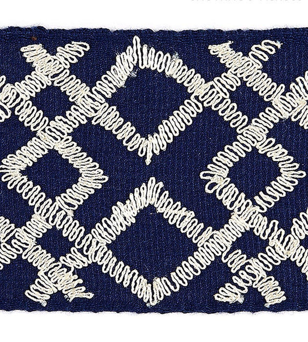 Scalamandre Lattice Tape Indigo Trim SCT32950004