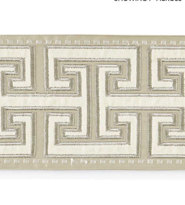 Scalamandre Luxor Velvet Tape Flax Trim Sample SCT33040004