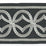 Scalamandre Athena Embroidered Tape Charcoal Trim SCT33050004