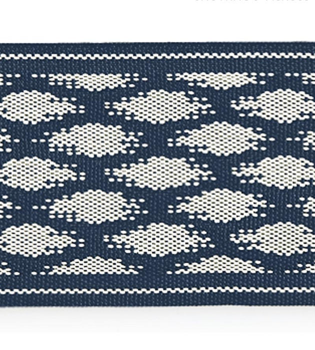 Scalamandre Patara Ikat Tape Indigo Trim Sample SCT33070004