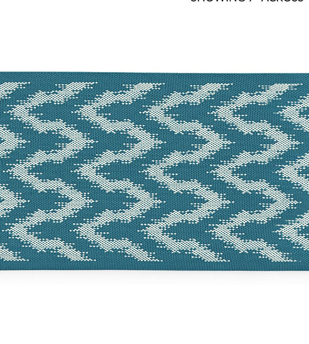 Scalamandre Seychelles Tape Turquoise Trim Sample SCT33090004