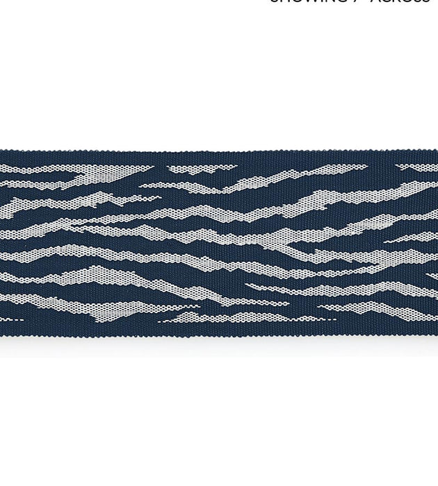 Scalamandre Tiger Tape Indigo Trim Sample SCT33100004