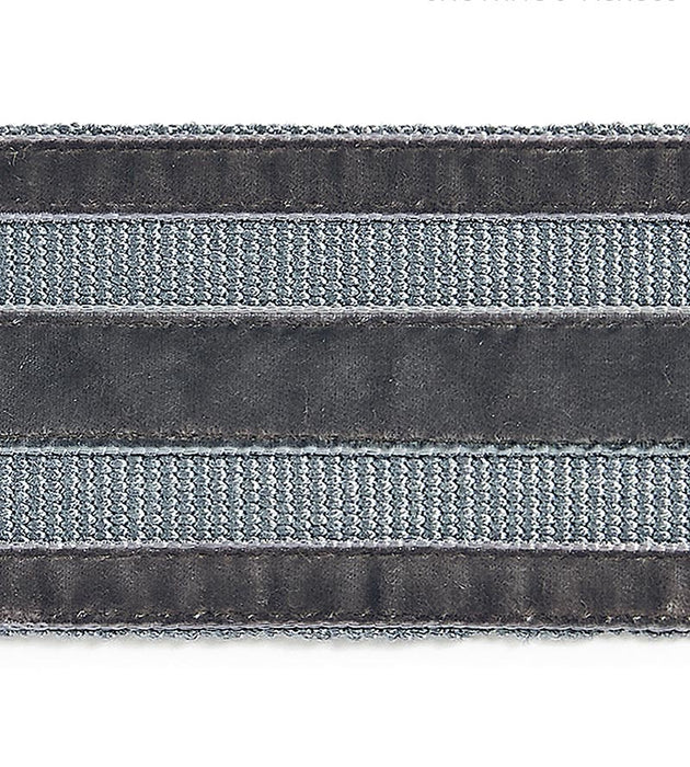 Scalamandre Runway Velvet Tape Shadow Trim Sample SCT33250004