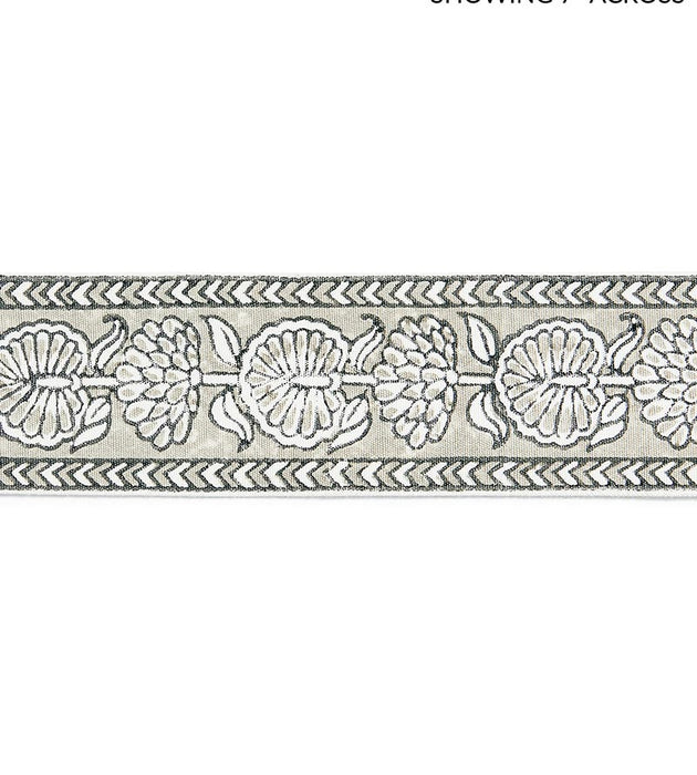 Scalamandre Tulsi Block Print Tape Truffle Trim Sample SCT33280004
