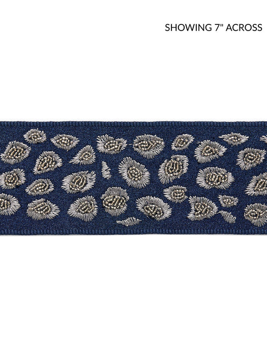 Scalamandre Catwalk Embellished Tape Midnight Trim SCT33330004