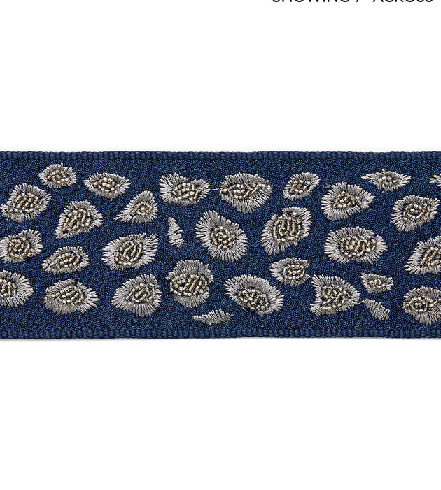 Scalamandre Catwalk Embellished Tape Midnight Trim SCT33330004