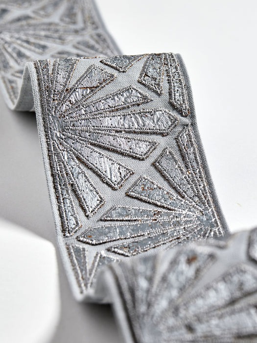 Scalamandre Milan Applique Tape Pewter Trim SCT33380004