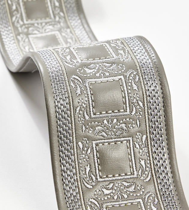 Scalamandre Archduke Embroidered Tape Slate Trim SCT33390004