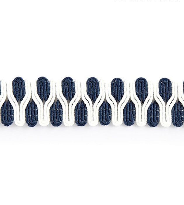 Scalamandre Playa Gimp Braid Indigo Trim Sample SCV12470004