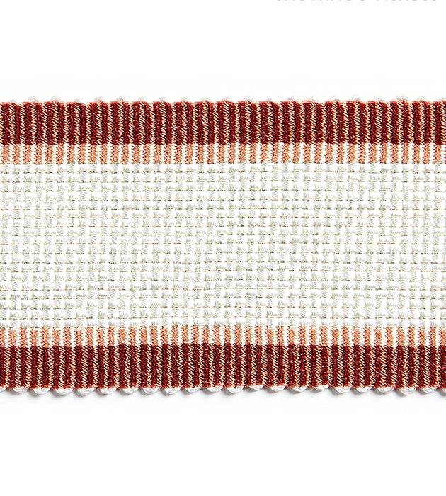 Scalamandre Odeon Shimmer Braid Cardinal Trim Sample SCV12490004