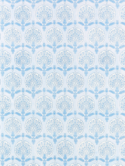 Scalamandre Karanfil Block Print Sky Wallpaper SCWP885600004