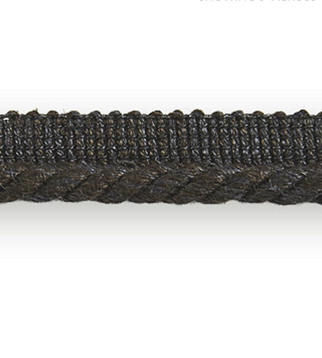 Scalamandre Anders Linen Cord Carbon Trim Sample SCC3080005