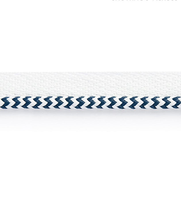 Scalamandre Zig Zag Cord Indigo Trim Sample SCC3130005
