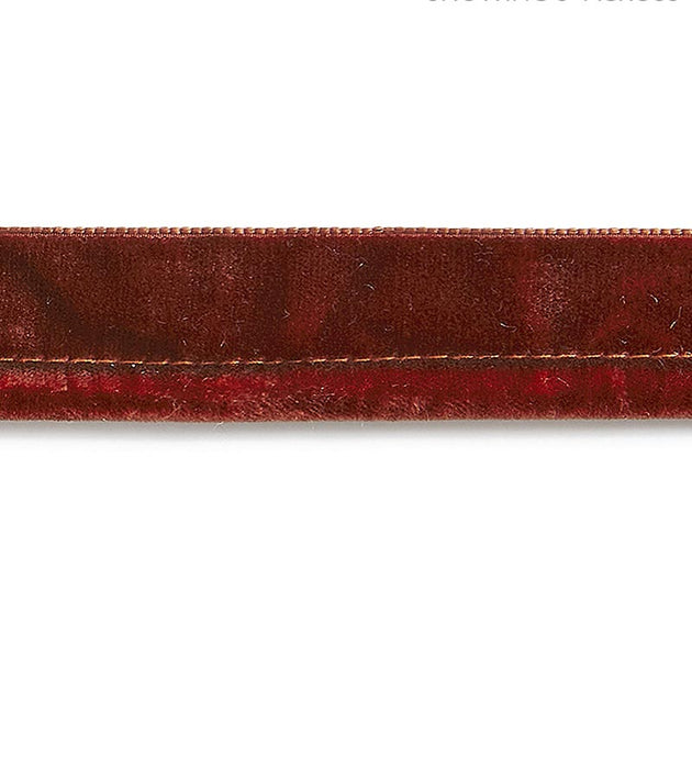 Scalamandre Velvet Rope Cord Henna Trim Sample SCC3160005