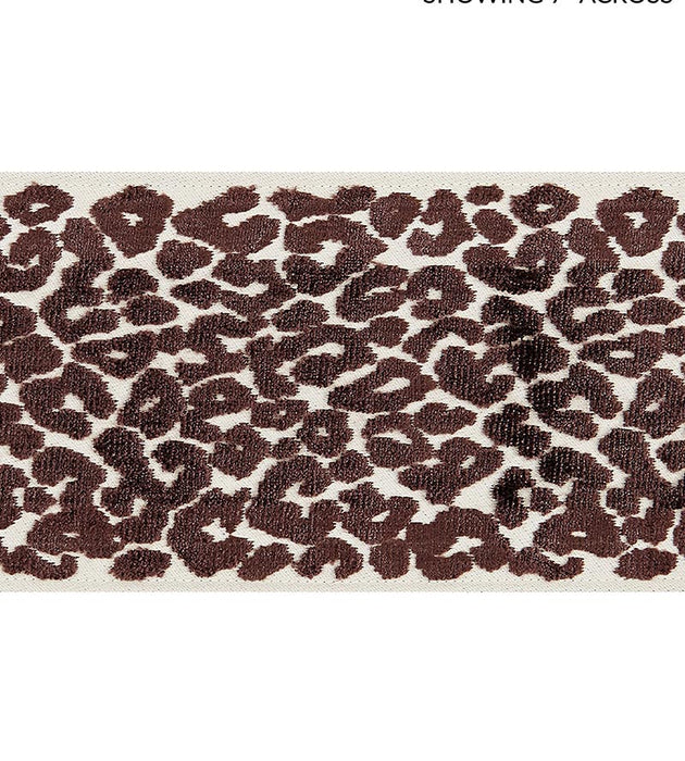 Scalamandre Leopard Velvet Tape Espresso Trim SCT32770005