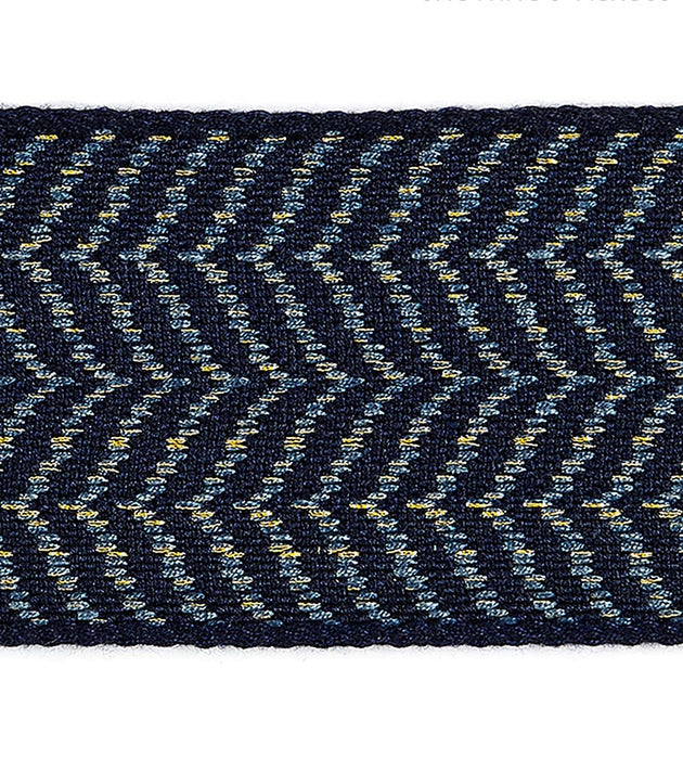 Scalamandre Artemis Tape Indigo Trim Sample SCT32940005