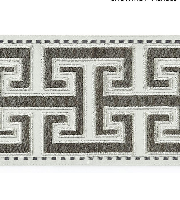 Scalamandre Luxor Velvet Tape Charcoal Trim Sample SCT33040005