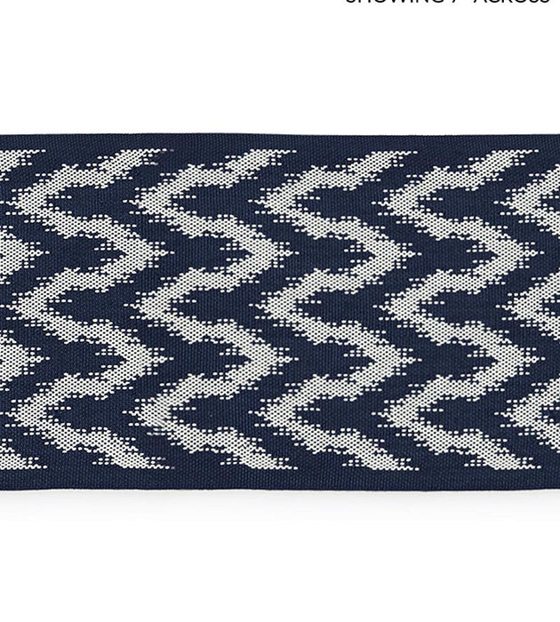 Scalamandre Seychelles Tape Indigo Trim Sample SCT33090005