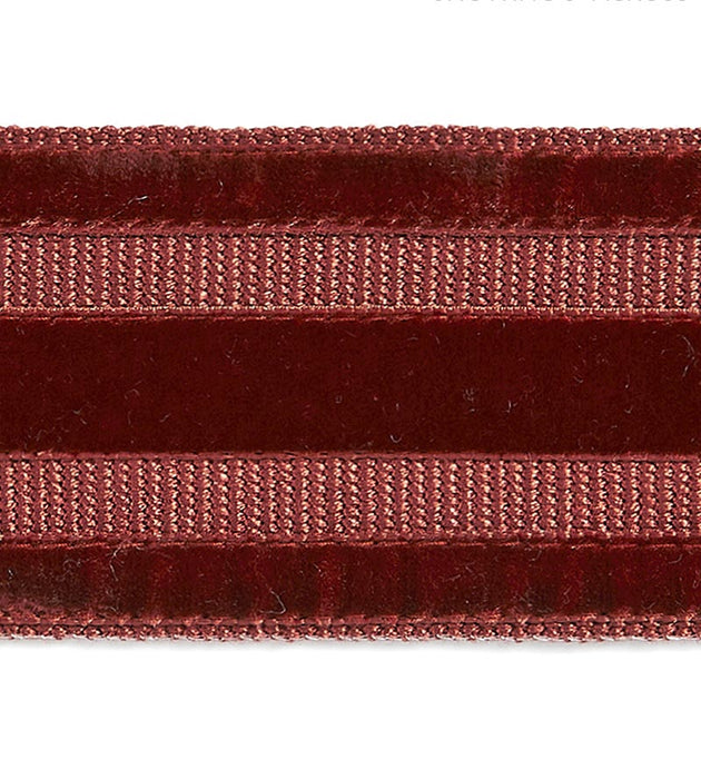 Scalamandre Runway Velvet Tape Henna Trim Sample SCT33250005