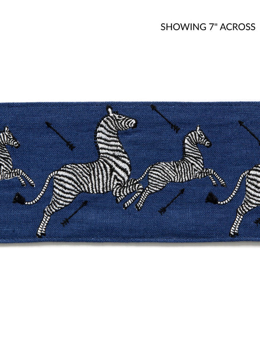 Scalamandre Zebras Embroidered Tape Denim Trim SCT33320005