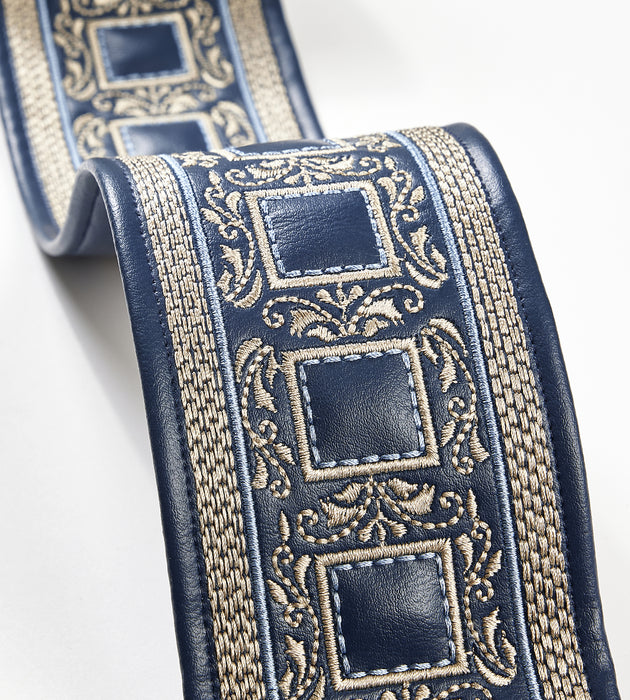 Scalamandre Archduke Embroidered Tape Navy Trim SCT33390005