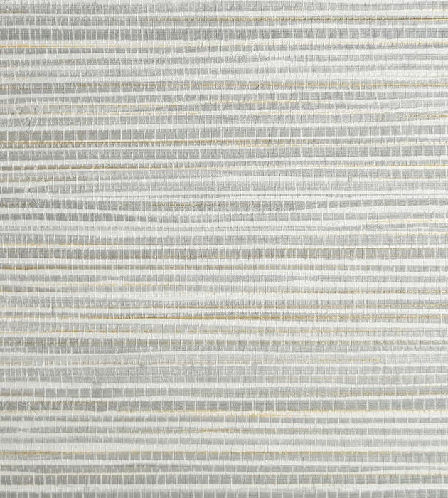 Scalamandre Seagrass Pewter Wallpaper Sample SCWP884400005