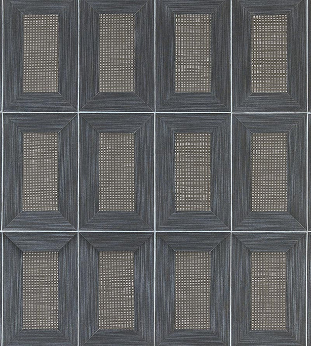 Scalamandre Libro - Woven Wrought Iron Wallpaper Sample SCWP884740005