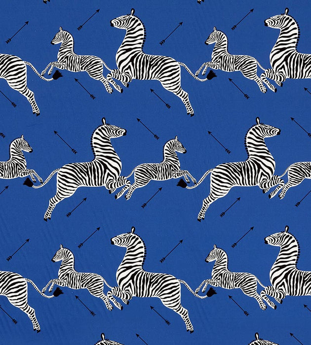 Scalamandre Zebras Petite Denim Fabric SC166410006