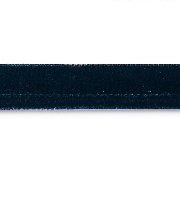 Scalamandre Velvet Rope Cord Deep Sea Trim Sample SCC3160006