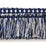 Scalamandre Shimmer Brush Fringe Indigo Trim SCFC14950006