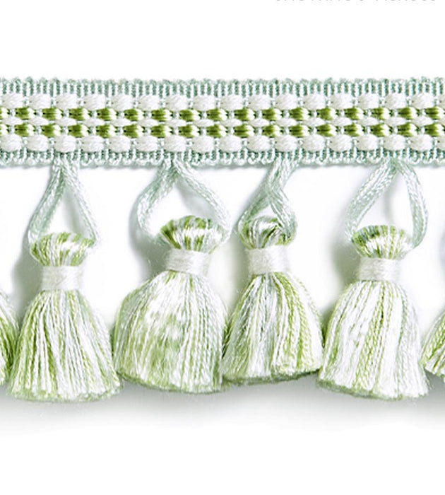 Scalamandre Plaza Tassel Fringe Pistachio Trim Sample SCFT15050006