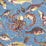 Scalamandre Mikonos Rust & Blue Wallpaper SCWP815450006