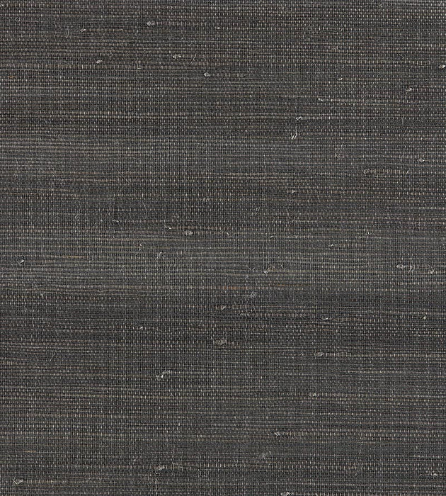 Scalamandre Textured Sisal Anthracite Wallpaper SCWP883430006