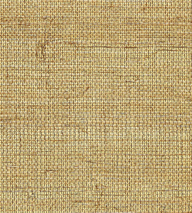 Scalamandre Sisal Metallic Burnished Gold Wallpaper Sample SCG11940007