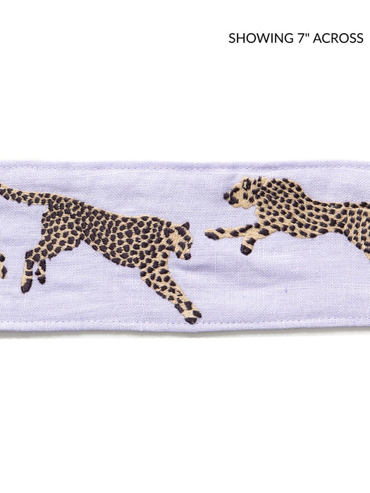 Scalamandre Leaping Cheetah Embrdry Tape Lilac Trim SCT33310007
