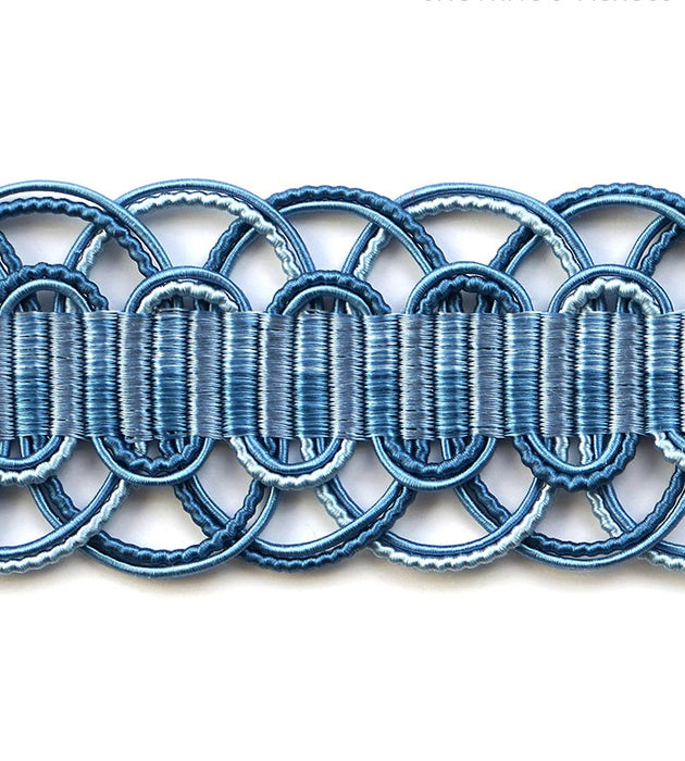 Scalamandre Le Mans Blues Trim Sample SCV8750007