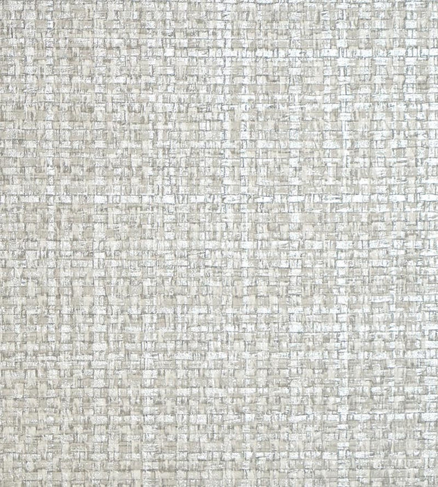 Scalamandre Jute Silver Dollar Wallpaper Sample SCWP884430008