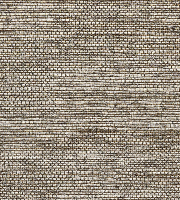 Scalamandre Sisal Metallic Bronze Wallpaper Sample SCG11940009