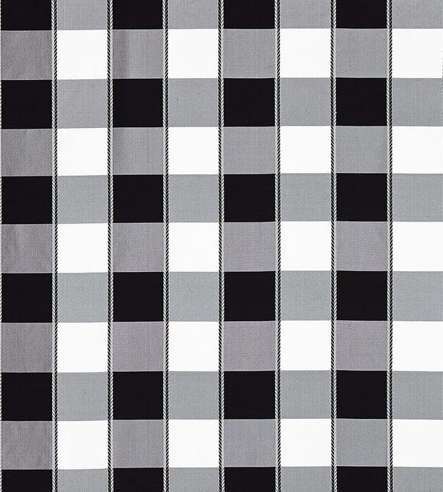 Scalamandre Chelsea Check Onyx Fabric SC270240010