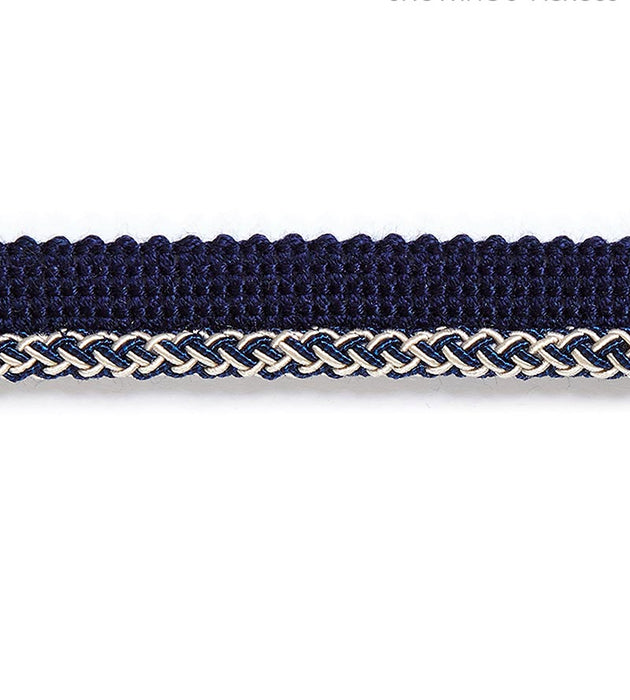 Scalamandre Georgica Braided Cord Indigo Trim Sample SCC3030010