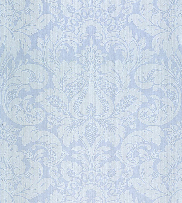 Scalamandre Daphne Canton Blue Wallpaper Sample SCWP882130010