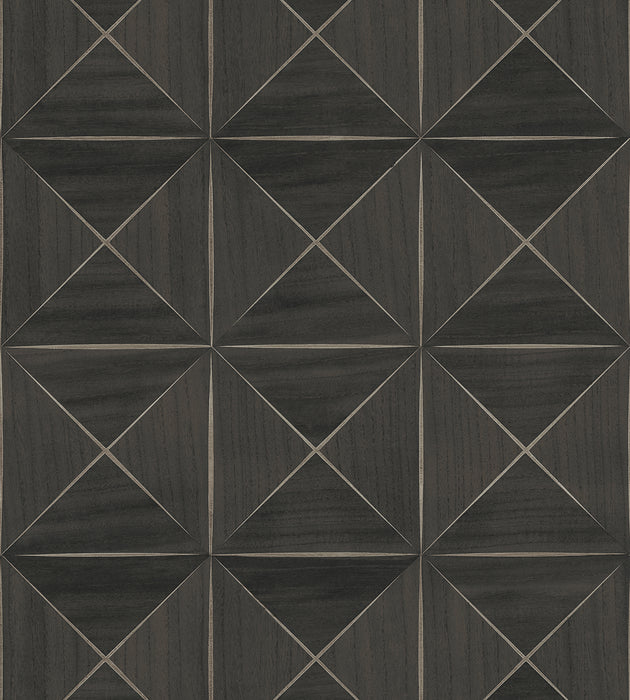 Scalamandre Ballad Dark Walnut Wallcovering Sample SCWP885510010