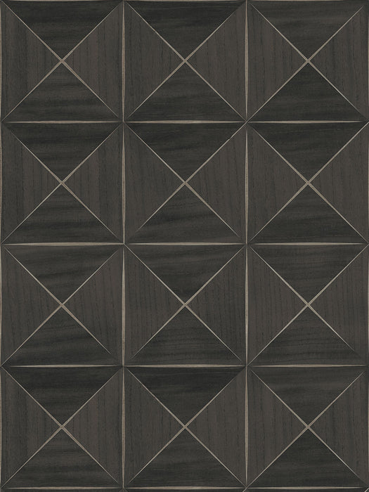 Scalamandre Ballad Dark Walnut Wallpaper SCWP885510010