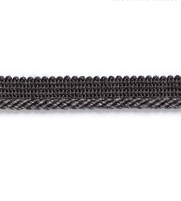 Scalamandre Millstone Twisted Cord Charcoal Trim Sample SCC3040012