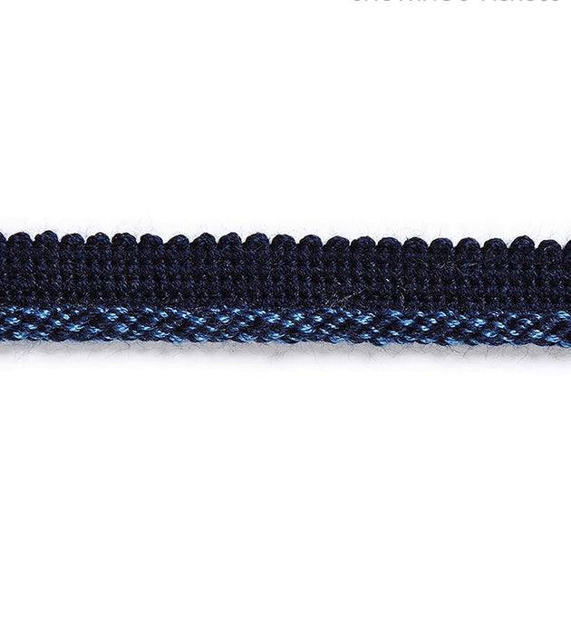 Scalamandre Millstone Twisted Cord Indigo Trim Sample SCC3040013